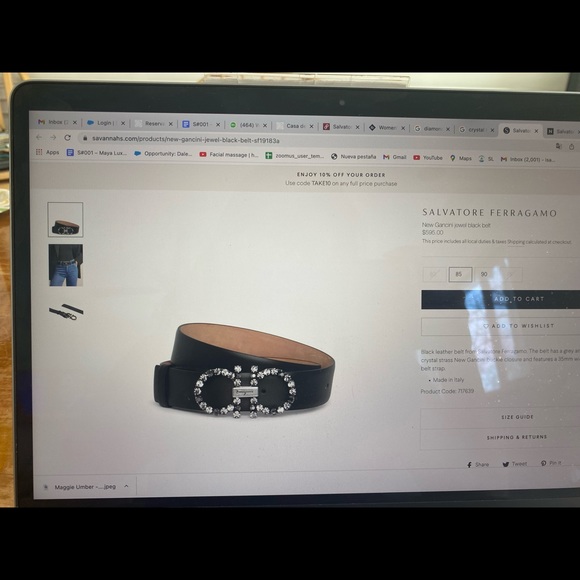 Savatore ferragamo belt :) - Picture 7 of 8